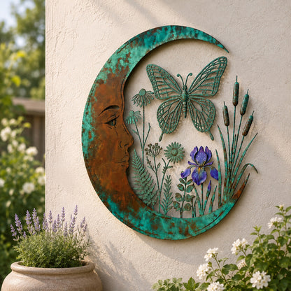 🌜️Wanddecoratie met halve maan en bij🐝