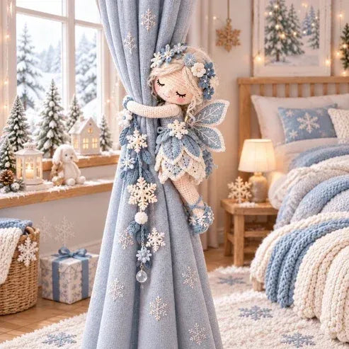🧚✨ Gehaakte gordijnbandjes ‘Fairy Hug’ – Speelse feeënraamversiering, handgemaakte sieraden & uniek cadeau-idee