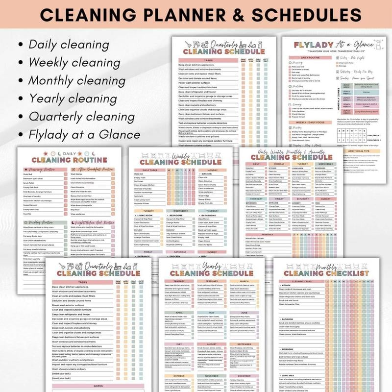 🔥🔥 ADHD-toolbox voor schoonmaken en opruimen — Huishoudplanner