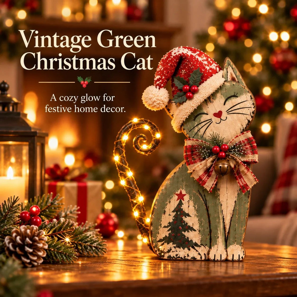 🎄 Vintage kerstkaarten met ledverlichting – 3 ontwerpen | Warm wit licht en afstandsbediening