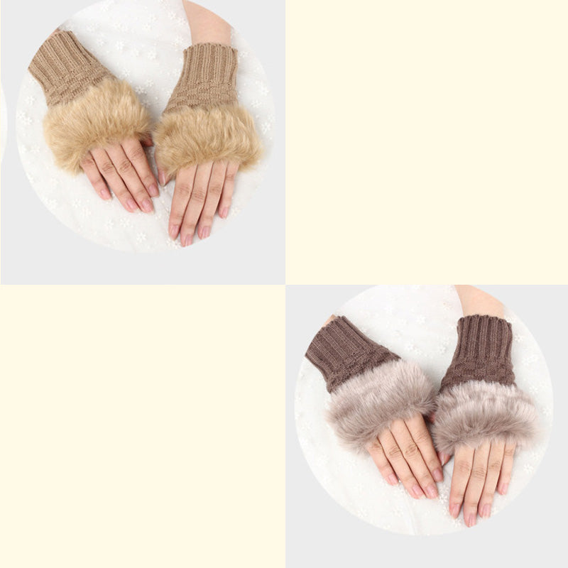 💕KOOP 1 KRIJG 1 GRATIS🔥 Fuzzy Zacht Gebreide Warme Vingerloze Handschoenen