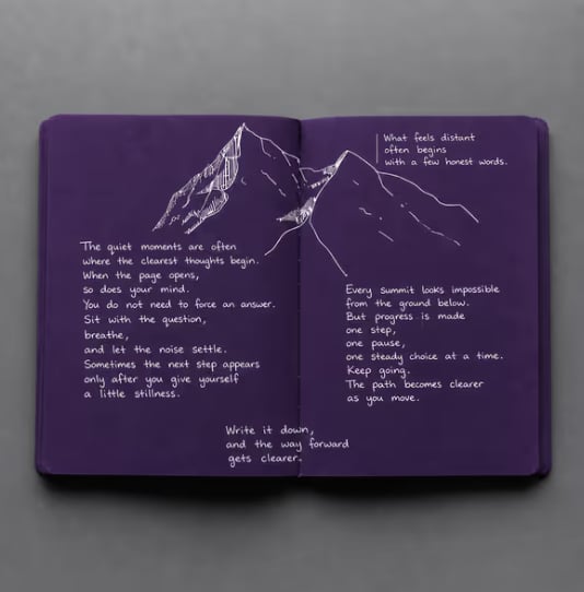 📘 Notedfy Think Blue-notitieboekje – Een andere pagina voor betere ideeën 💙