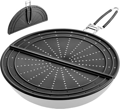 🍳 Opvouwbaar Spatscherm voor Koekenpannen – Houd Je Keuken Schoon en Vetvrij! ✨🧼🌿