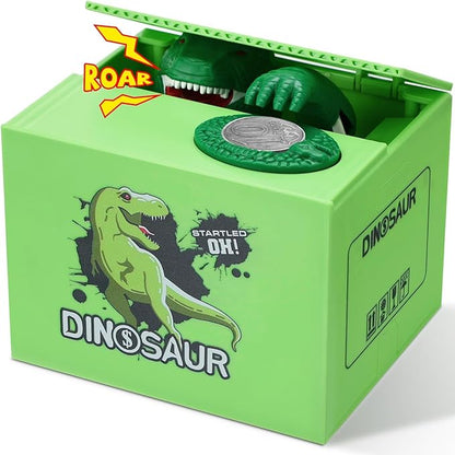 Maak Sparen Super Leuk Met Een Stiekeme Dino! 🦖💰✨ Automatische spaarpot, ideaal voor peuters om geld te sparen