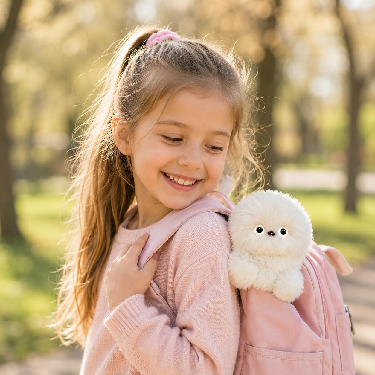 ✨Schattige AI-robotpop met verlegen en emotioneel gezelschap als tasbedeltje en knuffel👜 – Hij kan zingen, zijn hoofd draaien en leren praten🤖