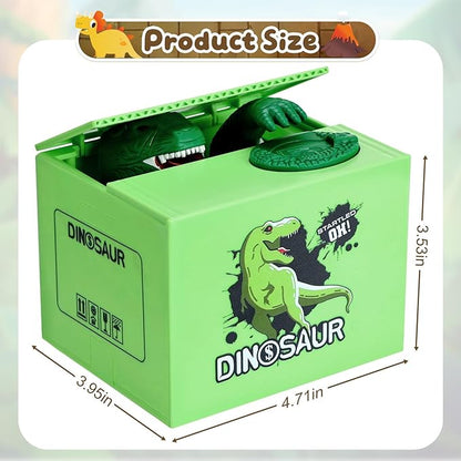 Maak Sparen Super Leuk Met Een Stiekeme Dino! 🦖💰✨ Automatische spaarpot, ideaal voor peuters om geld te sparen