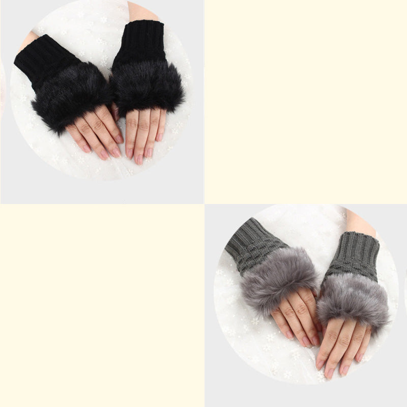 💕KOOP 1 KRIJG 1 GRATIS🔥 Fuzzy Zacht Gebreide Warme Vingerloze Handschoenen