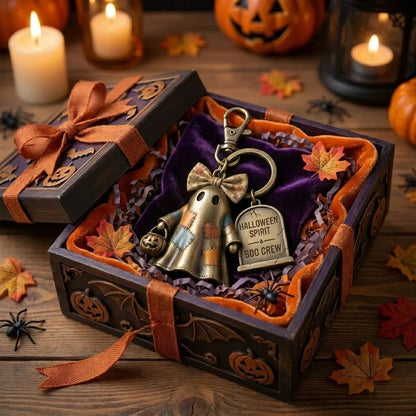 🔥Laatste dag: 50% KORTING🔥Halloween Spirit Boo Crew spook-sleutelhanger