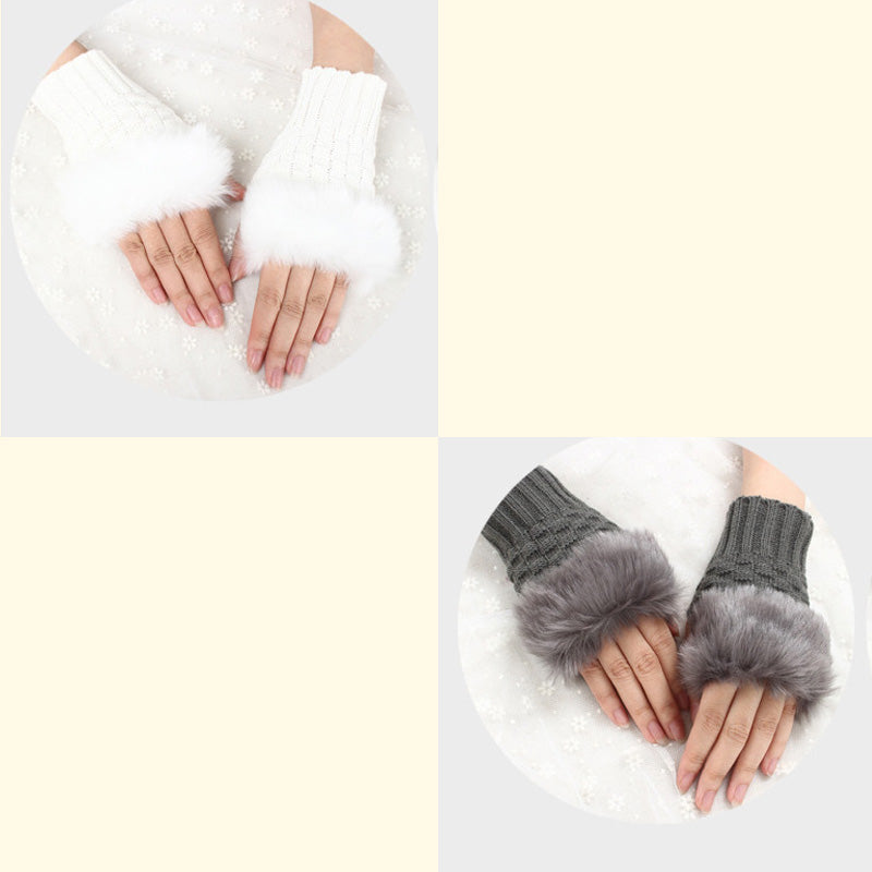💕KOOP 1 KRIJG 1 GRATIS🔥 Fuzzy Zacht Gebreide Warme Vingerloze Handschoenen