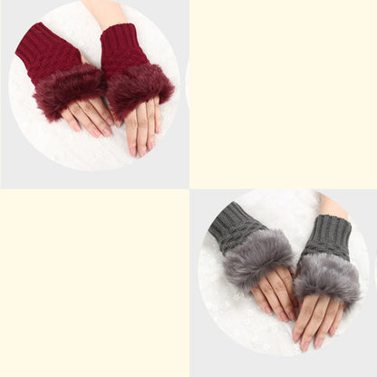 💕KOOP 1 KRIJG 1 GRATIS🔥 Fuzzy Zacht Gebreide Warme Vingerloze Handschoenen