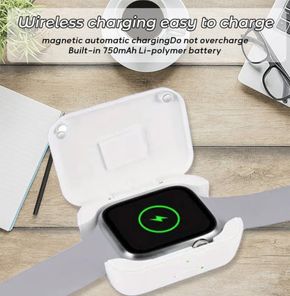 Draagbare draadloze oplaadbank voor horloges