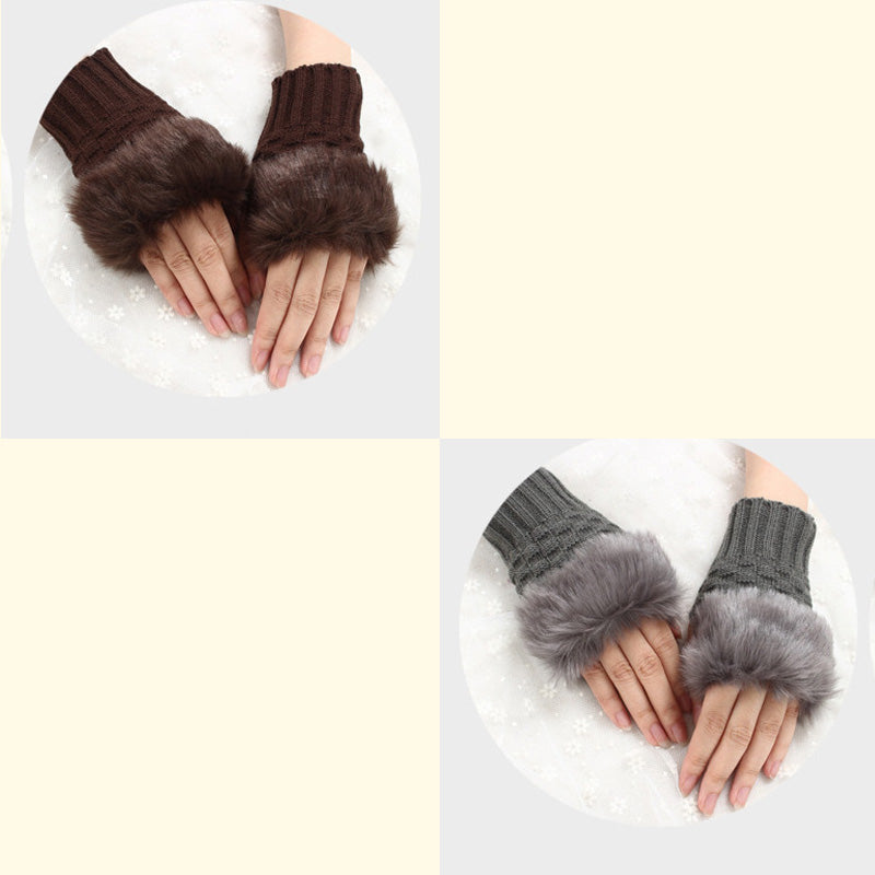 💕KOOP 1 KRIJG 1 GRATIS🔥 Fuzzy Zacht Gebreide Warme Vingerloze Handschoenen
