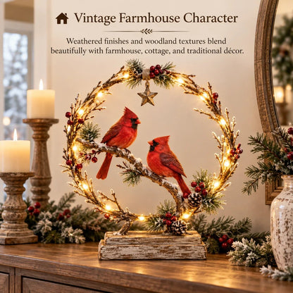 ❄️🐦 Winter Kardinaal LED Decoratie – Breng Warmte in Huis ✨