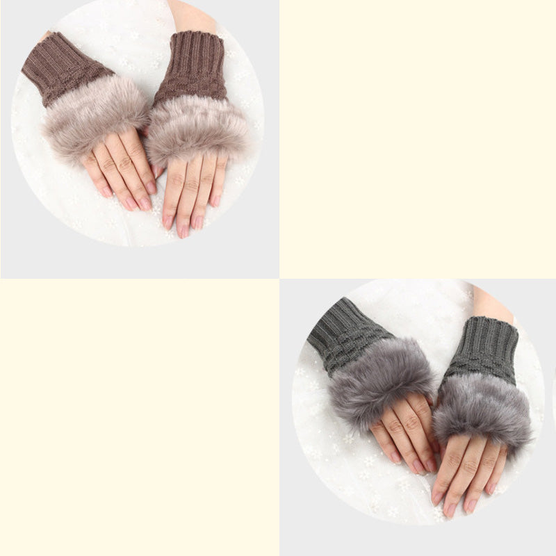 💕KOOP 1 KRIJG 1 GRATIS🔥 Fuzzy Zacht Gebreide Warme Vingerloze Handschoenen