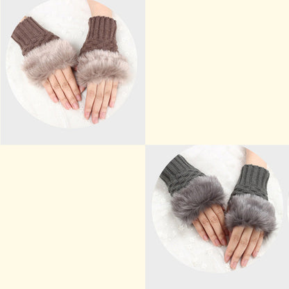 💕KOOP 1 KRIJG 1 GRATIS🔥 Fuzzy Zacht Gebreide Warme Vingerloze Handschoenen