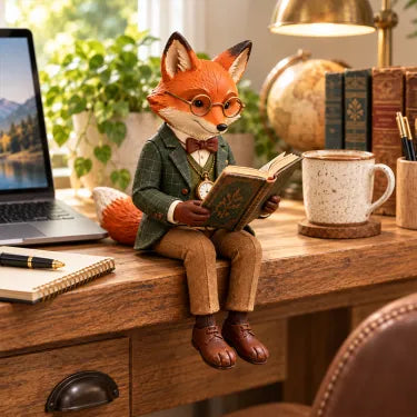 📖  Lezende vos-ornament - Het perfecte cadeau voor echte boekenliefhebbers! 🦊