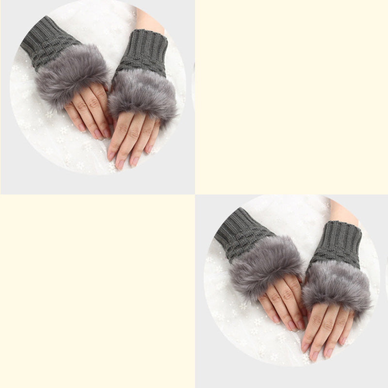 💕KOOP 1 KRIJG 1 GRATIS🔥 Fuzzy Zacht Gebreide Warme Vingerloze Handschoenen