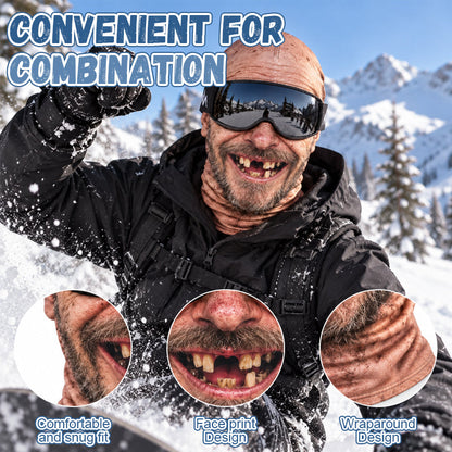 🎁😂 Grappig, realistisch skimasker – Het Perfecte Cadeau voor Winterliefhebbers! ⛄