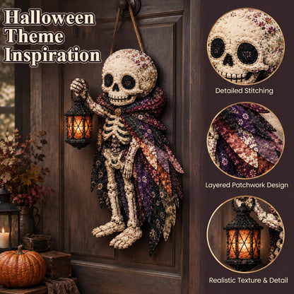 🎃🧵 Halloween Patchwork DIY Set – Maak Je Eigen Spookachtige Kunstwerk!