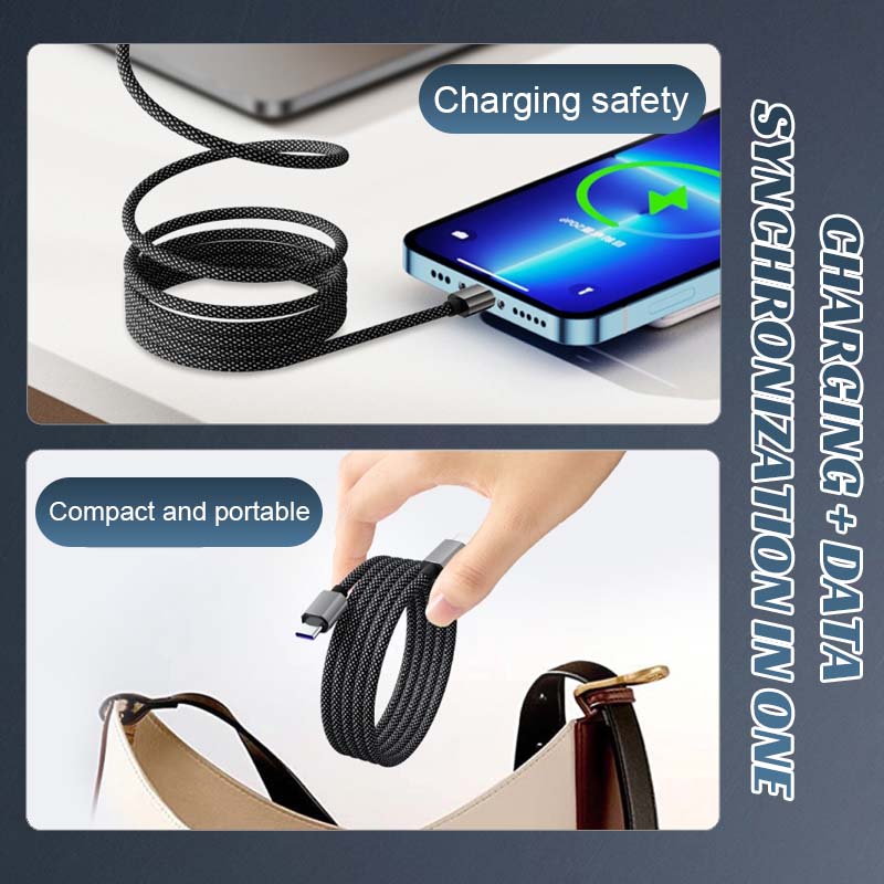 🔋Magnetische anti-knoop datakabel
