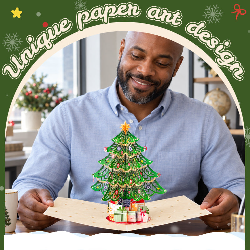 🎄🎁 3D Pop-up Kerstkaart – Unieke Papierkunst als Tijdloos Aandenken