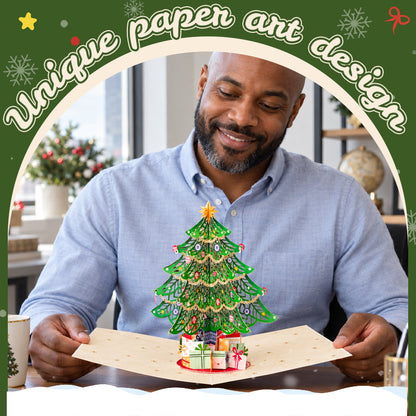 🎄🎁 3D Pop-up Kerstkaart – Unieke Papierkunst als Tijdloos Aandenken