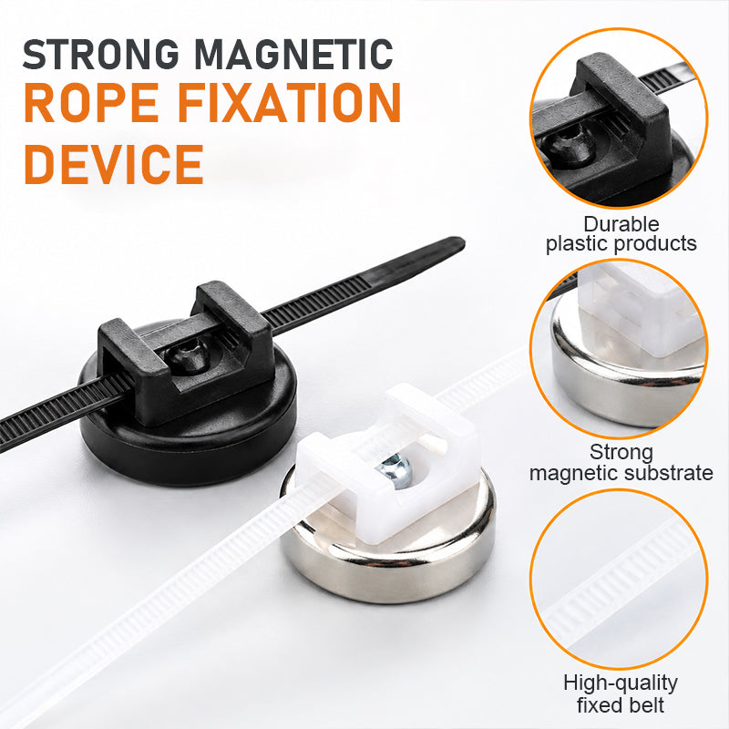 🧲 Compact 16mm Magnetic Cable Tie Mount