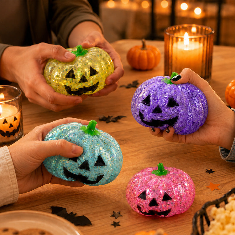 🎃 Schattige Glitter Stressbal – De Leukste Halloween Must-have! ✨🧡
