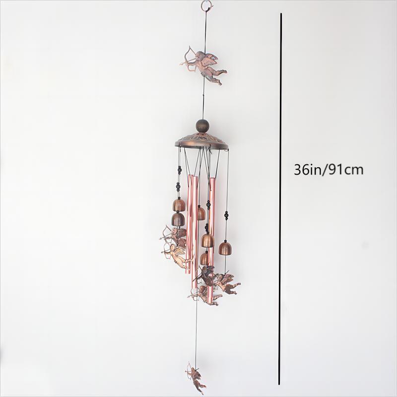🎵 Rustgevende Vintage Metalen Windgong (90cm) — Creëer Je Eigen Zen-Oase Thuis ✨