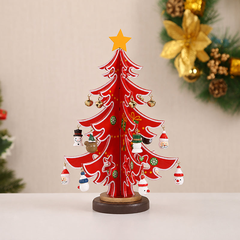 🎄 Zelfgemaakte houten kerstboomversiering