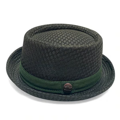 Blijf Koel & Stijlvol met deze Trendy Mesh Pork Pie Hoed! 🧢🌬️✨