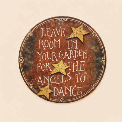 🌿 Leave Room in Your Garden Vintage Sign