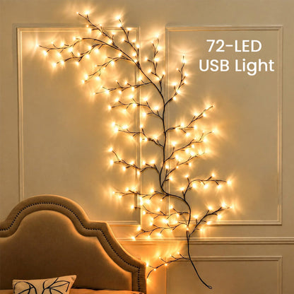 🌟🎅 Flexibele LED Boomtak – Warm & Feestelijk