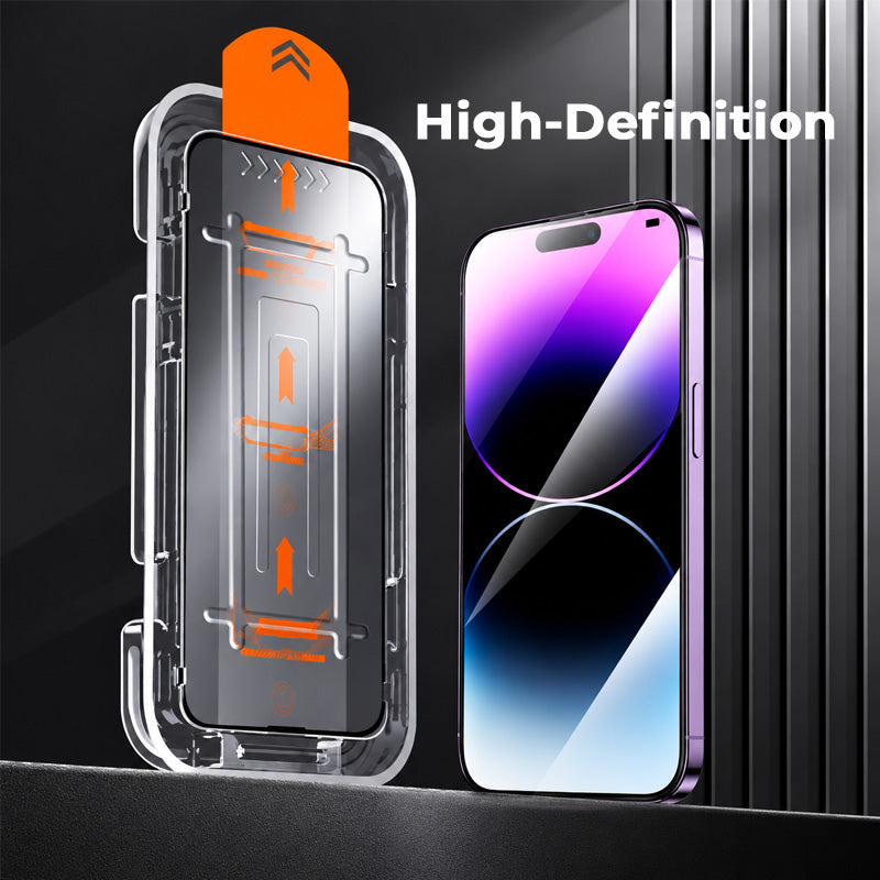 📱🔒 Screenprotector met Installatiehulp – Kies voor HD of Privacy!