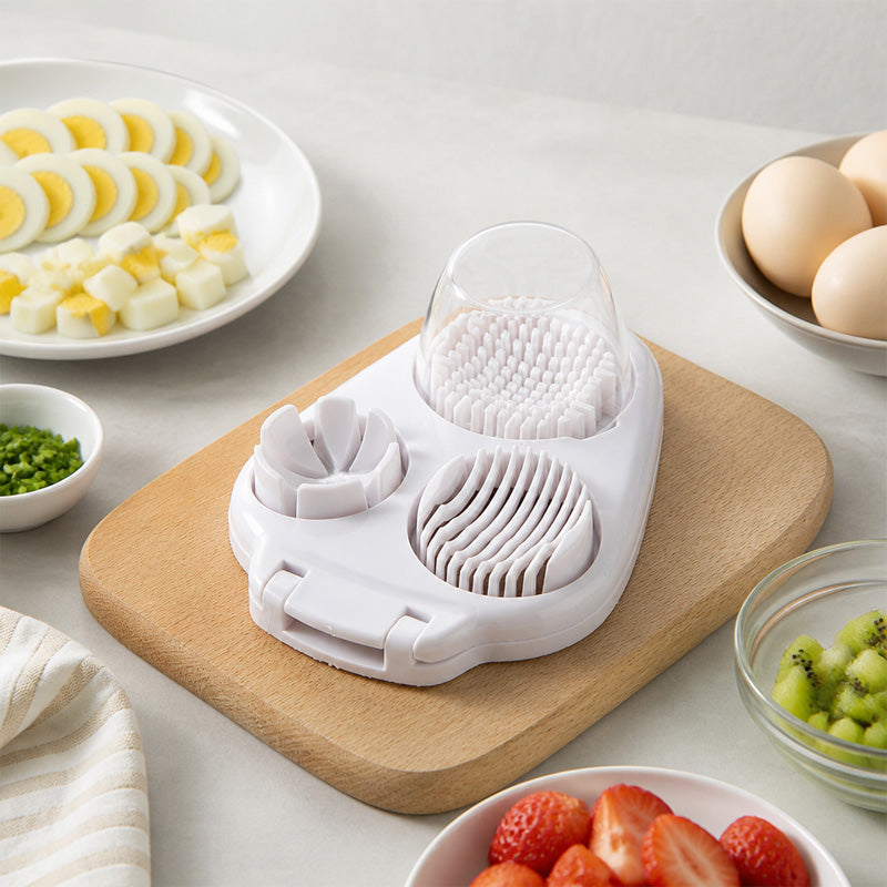 3-in-1 multifunctionele eier- en blokjessnijder – Perfect voor salades en garneringen 🥚🔪