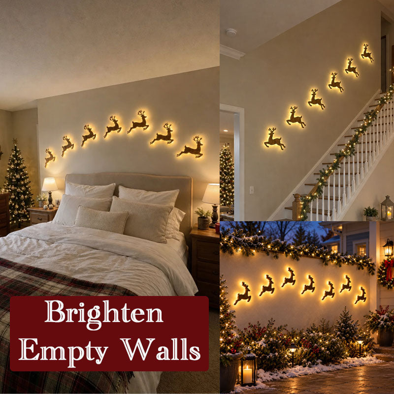 🦌✨ LED-kerstwanddecoratie — Feestelijke wandlampjes die een warme gloed verspreiden