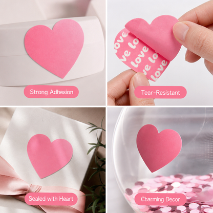 Laat Je Liefde Spreken met Hartvormige Sluitstickers! ❤️✨🎁Sticker met hartje