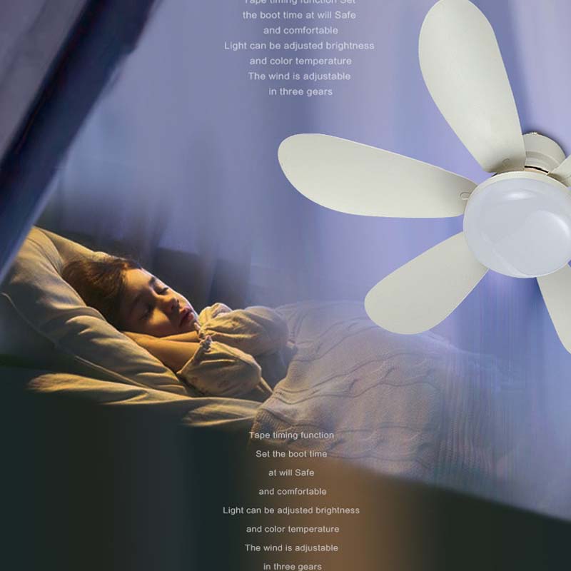 🌟 Zesbladige Ventilatorlamp — Breng comfort en verkoeling in elke ruimte!