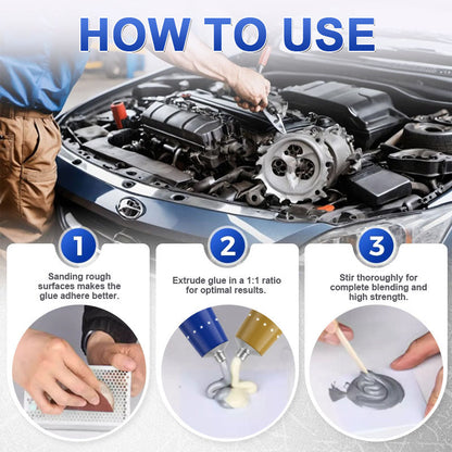 ⏰Wekelijkse speciale aanbieding: 2 halen, 1 gratis🔧 Hittebestendige metaalreparatielijm