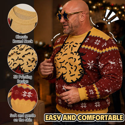 🎄 3D-kersttrui in ‘ugly’-stijl | Grappige, originele feesttrui