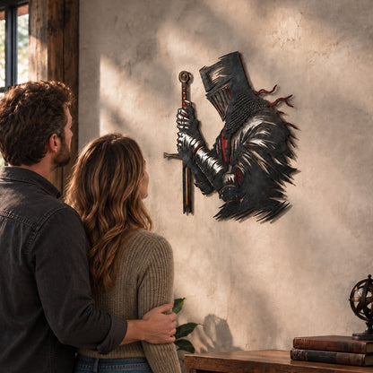 ⚔️Middeleeuwse ridder-wanddecoratie – De bewakingsridder