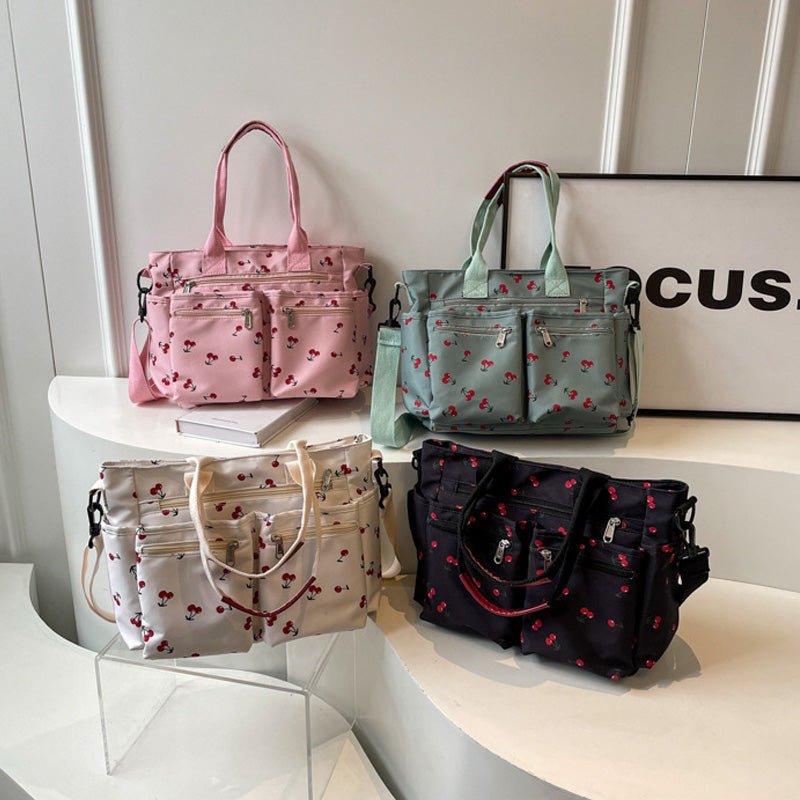 🍒Draagtas met kersenprint