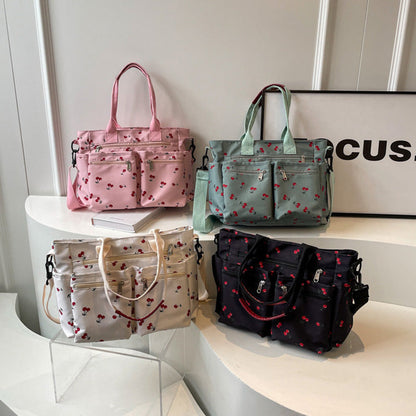 🍒Draagtas met kersenprint