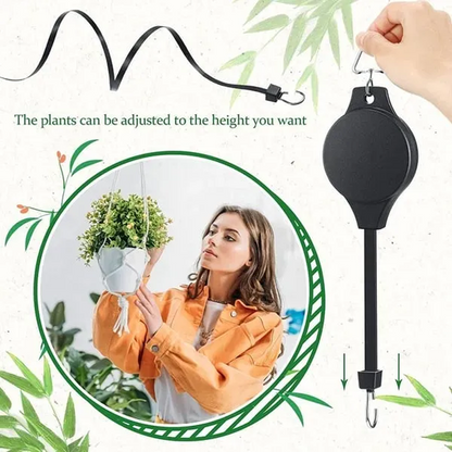 🌳 Intrekbare hefmand-tuinhaak