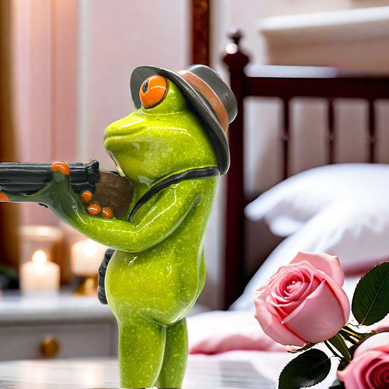 🐸🎯 Kikkerjager – Grappig figuurtje van een kikkerjager