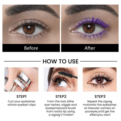 Zijdevezel mascara Wimperkleur mascara
