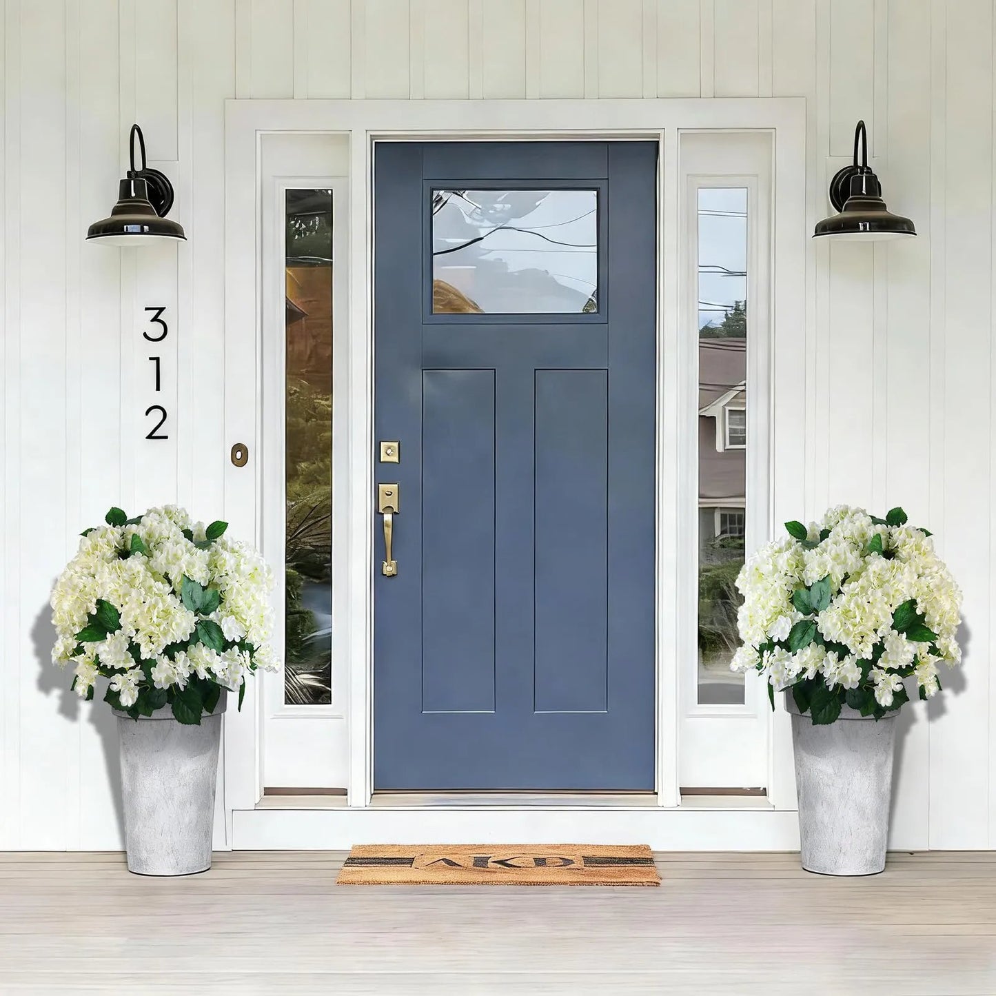 🌼Kunstige hortensia's voor buiten – UV-bestendig, waterdicht en windbestendig💐🌸