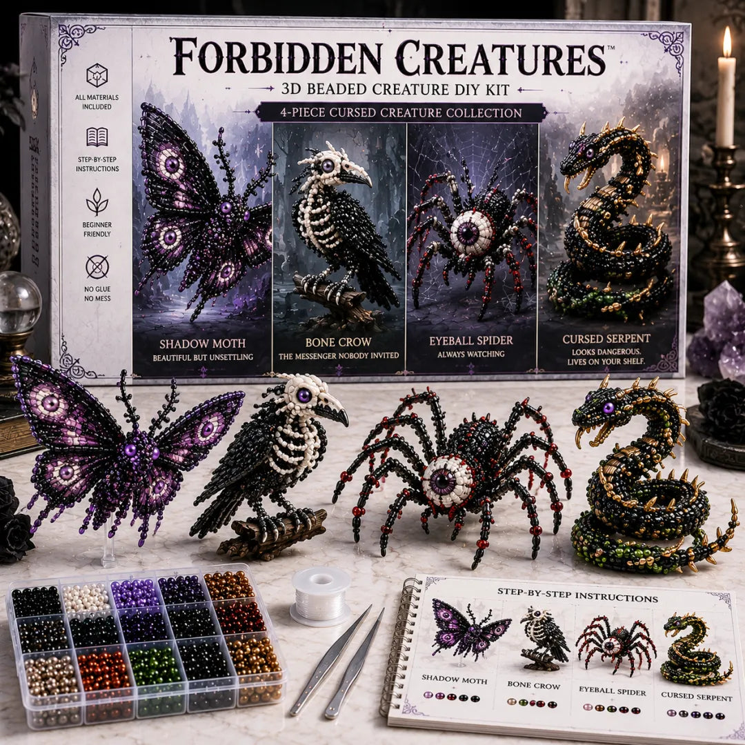 Creëer Magische Werelden Eén Kraal per Keer! 🧶🐉✨ 3D-kralen: dieren & fantasie - doe-het-zelfcollectie