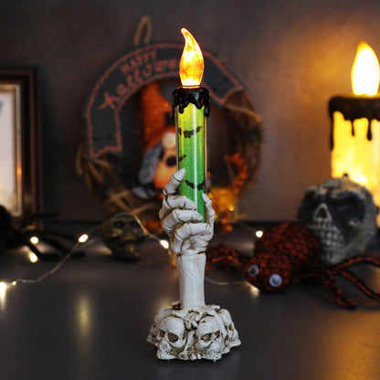 🕯️LED-kaarsdecoratie in de vorm van een spookhand voor Halloween