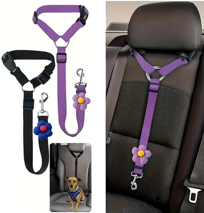 🐕🚙 Slimme 2-in-1 Hond Autogordel – Veilig Onderweg, Overal! ✨